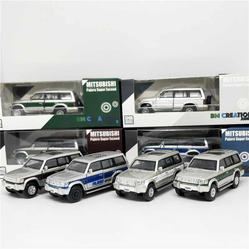 1: 64 BM créations Mitsubishi Pajeo 2nd Gen moulé sous pression voiture modèle