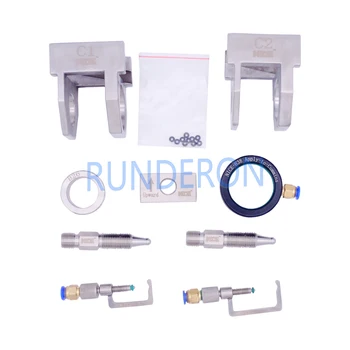 

JYJC C-ummins Injector Fixture Adapter Clamping Tool Kits Diesel Common Rail Test Bench Clamp Repair Tools
