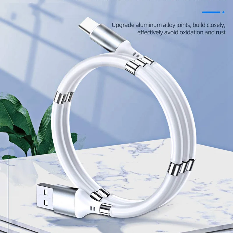 Магнитный кабель для хранения 3A Micro USB быстрая зарядка 3 0 Быстрая Тип мобильный