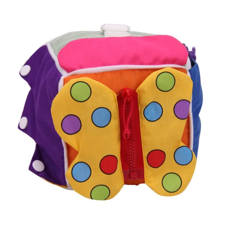 Baby Early Educational Toys Baby Learning Montessori Toy Cloth Learn To Dress Cube Stuffed Rattle Educational Toddler Toys 2019