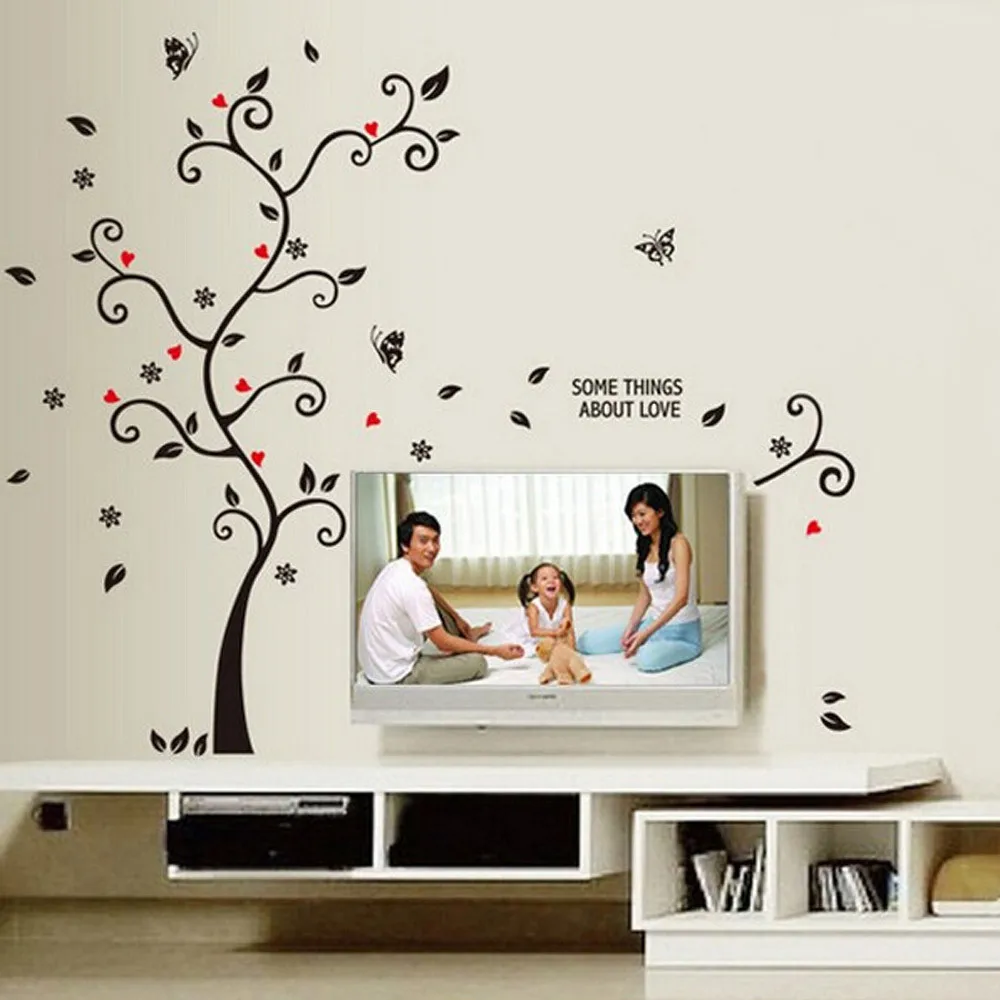 DIY семейная фоторамка Дерево Наклейка на стену домашний Декор Гостиная Спальня наклейки на стены плакат украшение дома обои# LR3