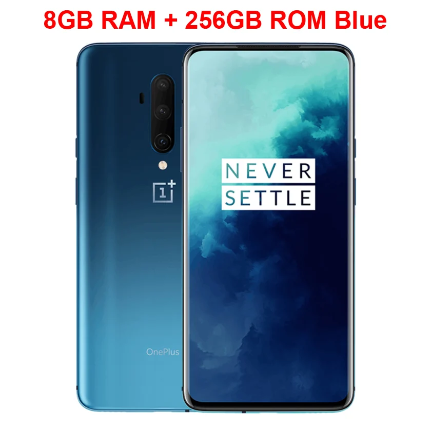 Смартфон OnePlus 7T Pro с глобальной прошивкой Snapdragon 855 Plus 6,67 ''жидкий AMOLED экран 90 Гц камера 48 МП с большой батареей UFS 3,0 - Цвет: 8GB 256GB Blue