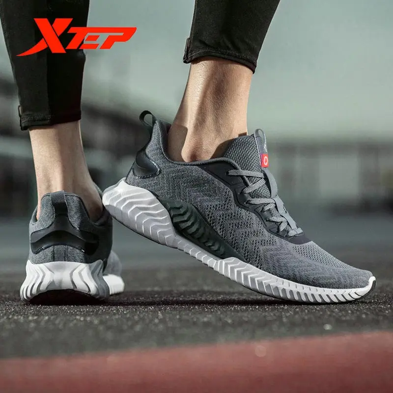Мужские беговые кроссовки Xtep X Flow впитывающие Легкие дышащие ботинки