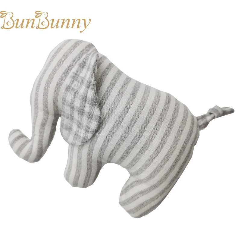 

0-12 month Infant Early Educational Squeaker Lovely Mini Hand Bells Elephant Plush Newborn Cotton Cloth Ring Rattle Soft Toys