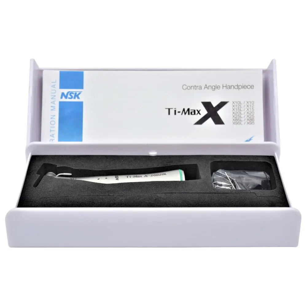Ti-Max X-DSG20L стиль стоматологический 20:1 соотношение волоконно-оптический угол Низкая скорость наконечник голубое кольцо турбина