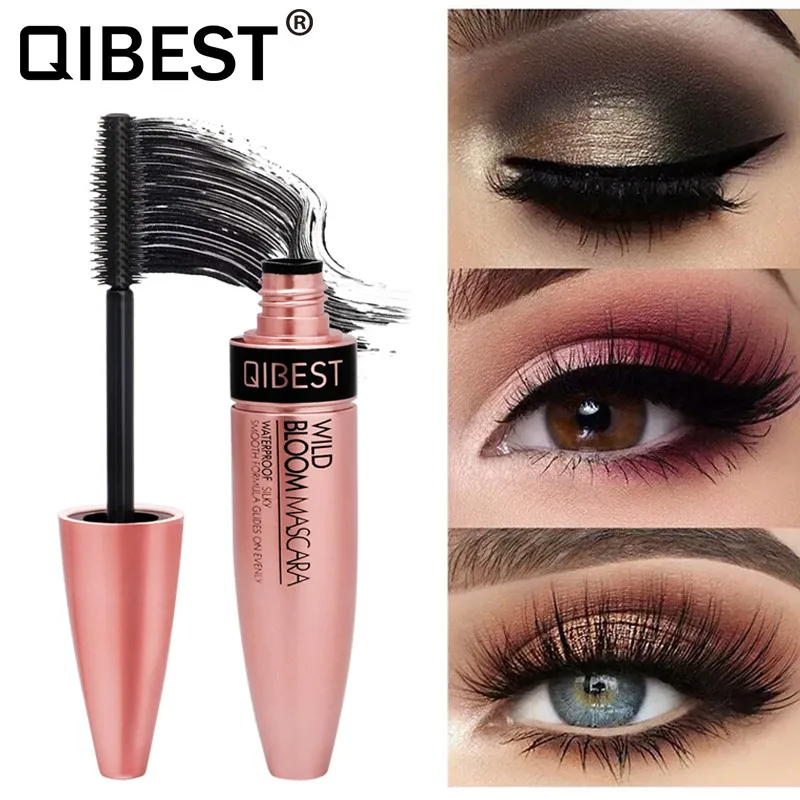 

Qibest Waterproof 4D Makeup Eyelash Mascara Eyelash Makeup Silk Fiber Lash Extension Lash Mascara Tubes Korean Cosmetics