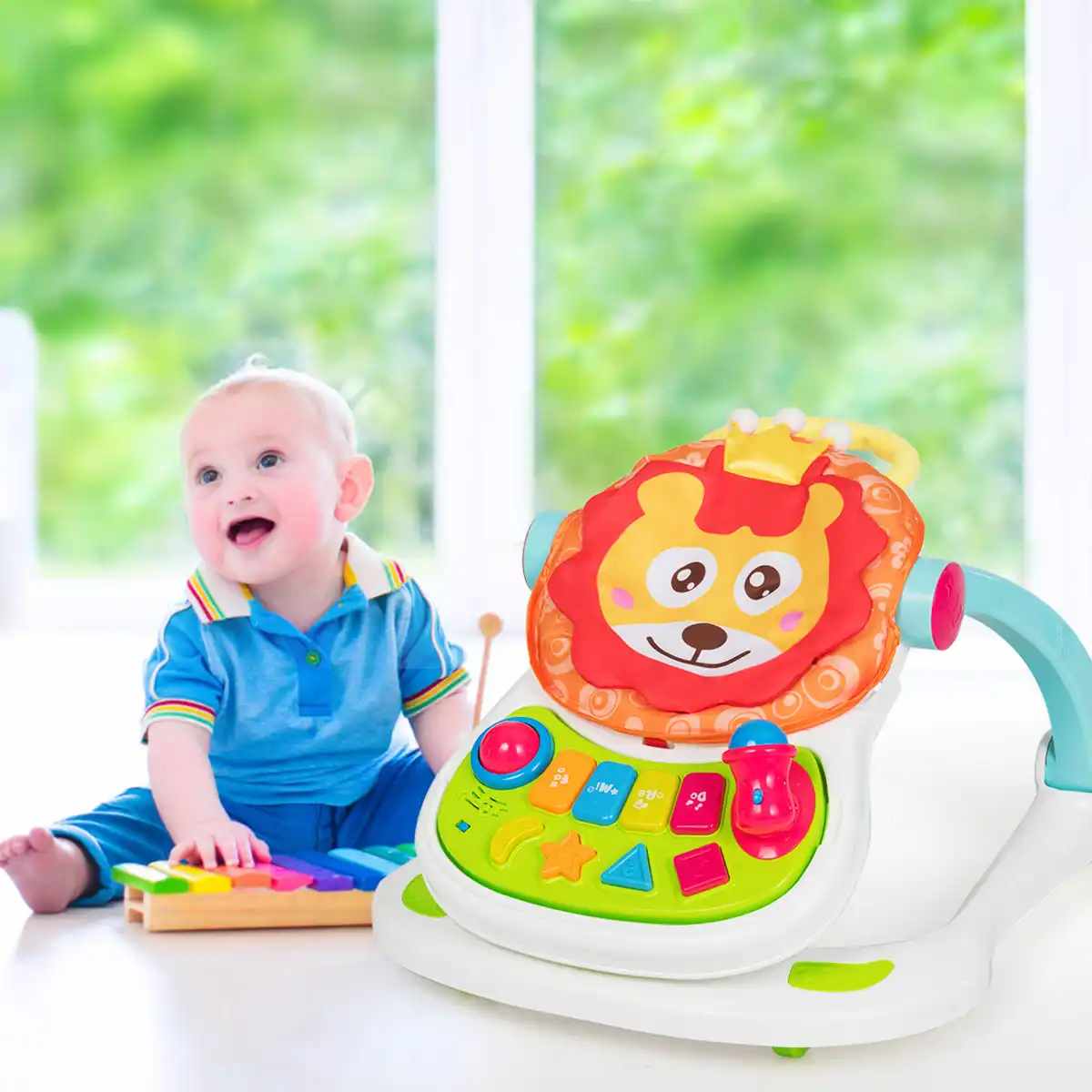 baby play table with walker