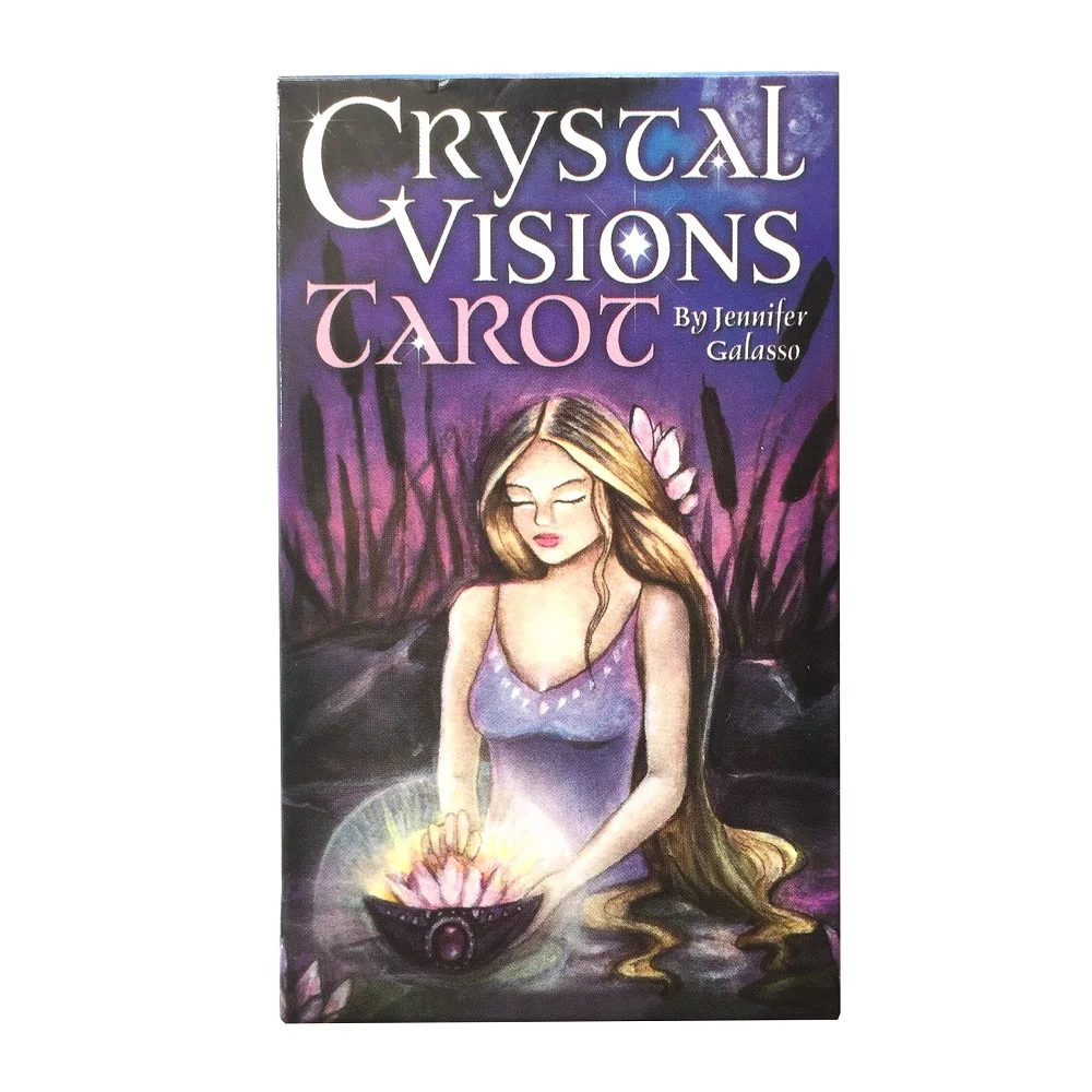 

New Tarot-Cards Crystal Visions Board Deck Games Enghish-Cards For Party
