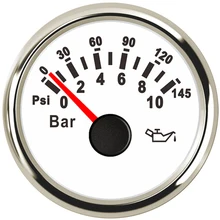 Измеритель давления масла на 10 бар 145psi для автомобиля мотоцикла