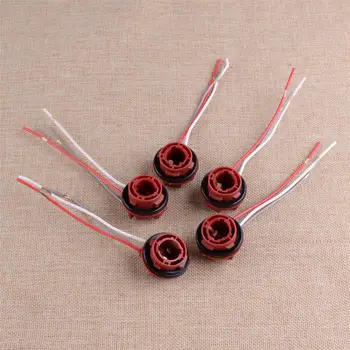 

DWCX 5PCS Car Bulb Holder Connector for Indicator Stop Tail Brake Light BAY15D 1157