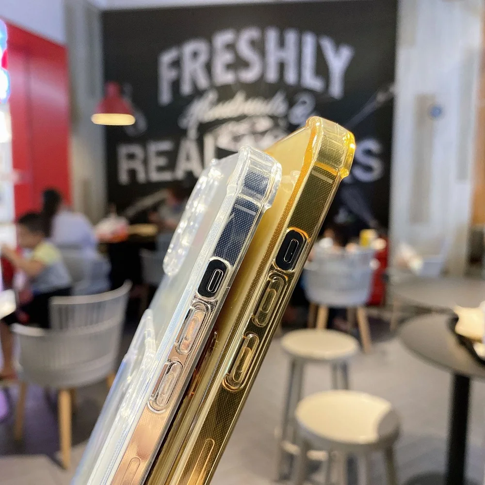 Shockproof Card Bag Transparent Phone Case For iPhone