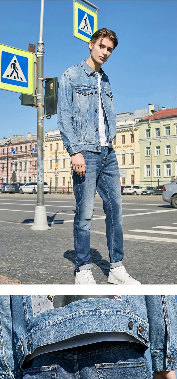 JackJones мужские из эластичного хлопка для маленьких девочек и мальчиков slim fit джинсы 219332572