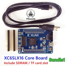 Mais recente xilinx spartan6 xc6slx16 placa de núcleo xilinx spartan 6 fpga placa desenvolvimento com 256mbit sdram
