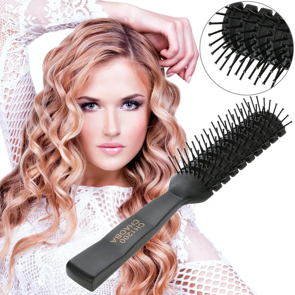 Professional Hair Comb Brushes Curly Hairdressing High Quantity Plastic Handle Hair Styling Comb Brush for Women Men