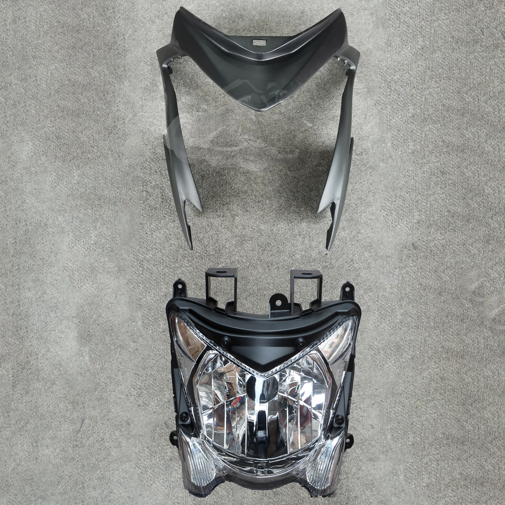 2016-2018 GSX-S1000 Z Upper Front Nose Headlight Cover Fairing Cowl Carbon Fiber 