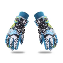 Children Skiing Gloves Waterproof Windproof Non-slip Snow Skating Gloves Thick Warm Gloves for Winter Sports New
