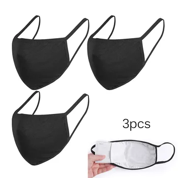 

3PCS Anti-Reusable Mouth Face Masks Mouth Cover Face Shield Mouth-muffle Mouth Cover Masques Mascarillas Windproof Masques