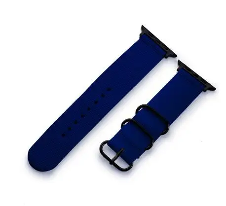 Нейлоновый ремешок apple watch band 42 мм apple watch band 38 мм 42 мм нейлоновый Weiche Atmungsaktive Ersatz ремешок Sport schleife für - Цвет ремешка: blue