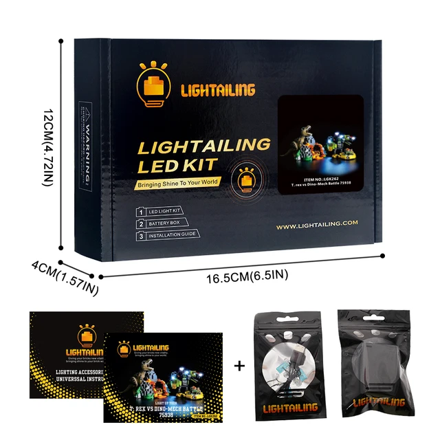 Lightailing Led Light Kit For T Rex Vs Dino Mech Battle Toy Building Blocks Lighting Set Only Blocks Aliexpress