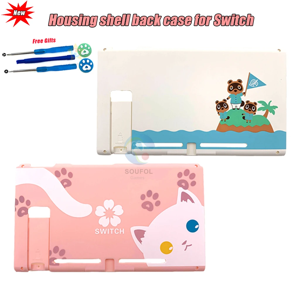 

2020 NEW Animal Crossing for Nintendo Switch Console Replacement Housing Shell Front Back Case for Nintend Switch Faceplate Skin