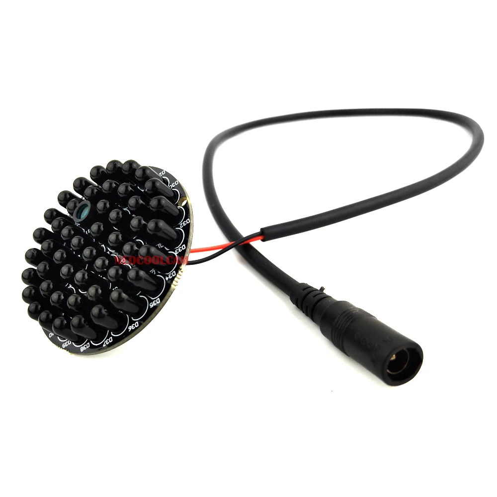 NEOCoolcam Invisible 940nm No Red Exposure at night 48pcs Black IR LEDs Infrared Light Board for IR Illuminator CCTV Accessories