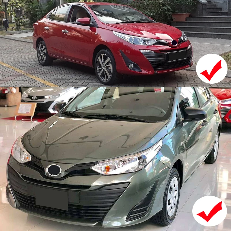 Для Toyota Vios Yaris ATIV 2019-2021 хромированный передний противотуманный светильник рамка