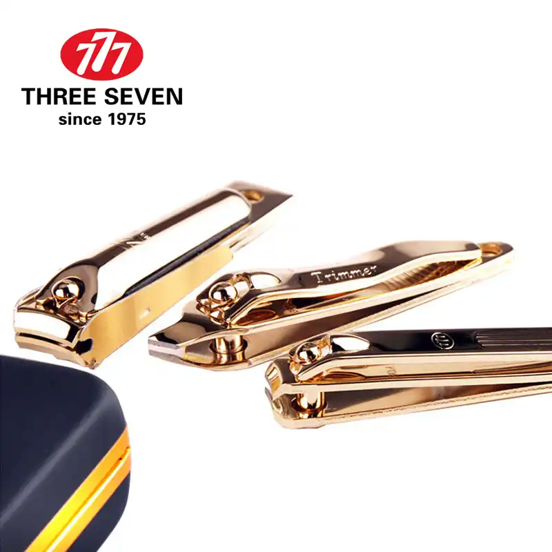 three seven manicure set gold