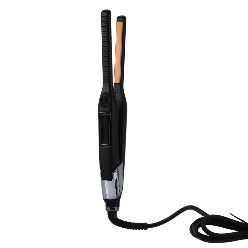 10mm Small Flat iron Fast Heating Negative Ion Ceramic Flat Iron Curling Iron Hair Straightening Iron Small Wave Hair Iron EU Pl