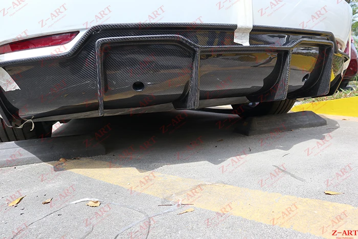 Z-ART для Tesla модель 3 задний диффузор из углеродного волокна модель 3 в задняя Губка из углеродного волокна для Tesla модель 3 задний подбородок из углеродного волокна