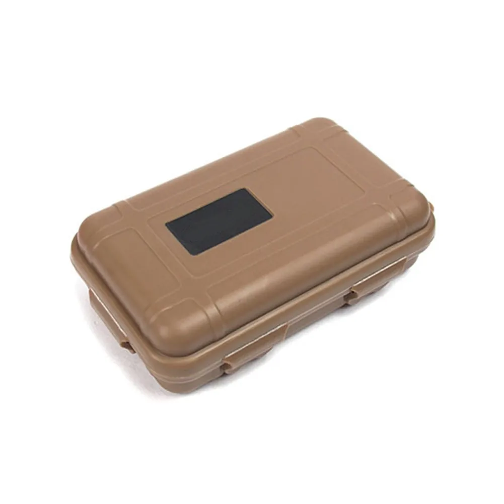 Case For Outdoor Survival Box Waterproof Black/Orange/Tan Box Camping Fishing Kite Boarding Tools Travel 135x80x40mm storage bag camping storage bag