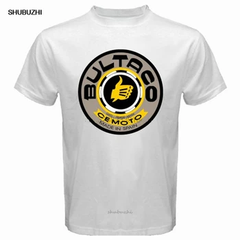 

Bultaco Cemoto Motorcycles Men White T-Shirt Size S M L XL 2XL 3XL Cotton Tee Shirt Cotton Customize