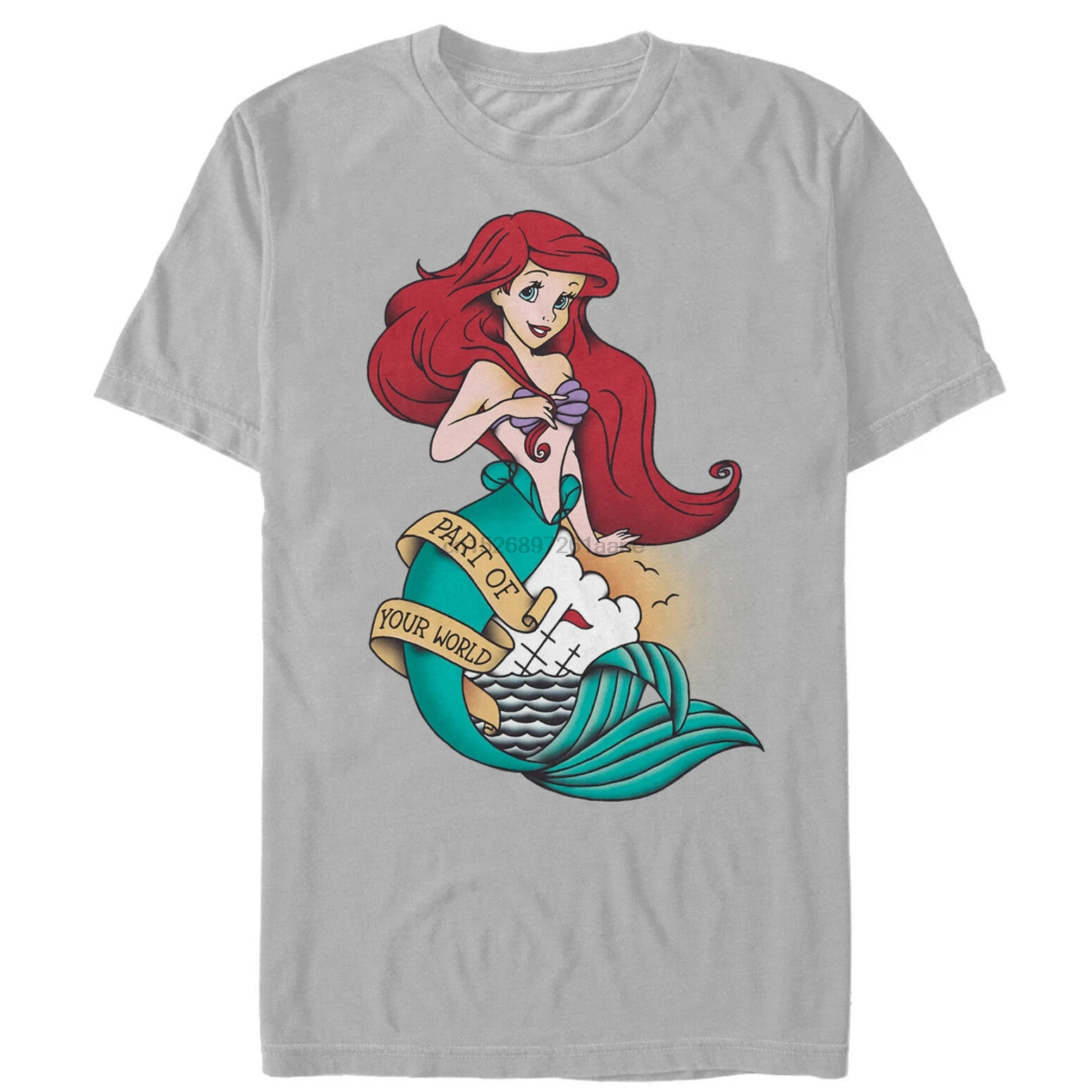 

The Little Mermaid Ariel Tattoo Mens Graphic T Shirt
