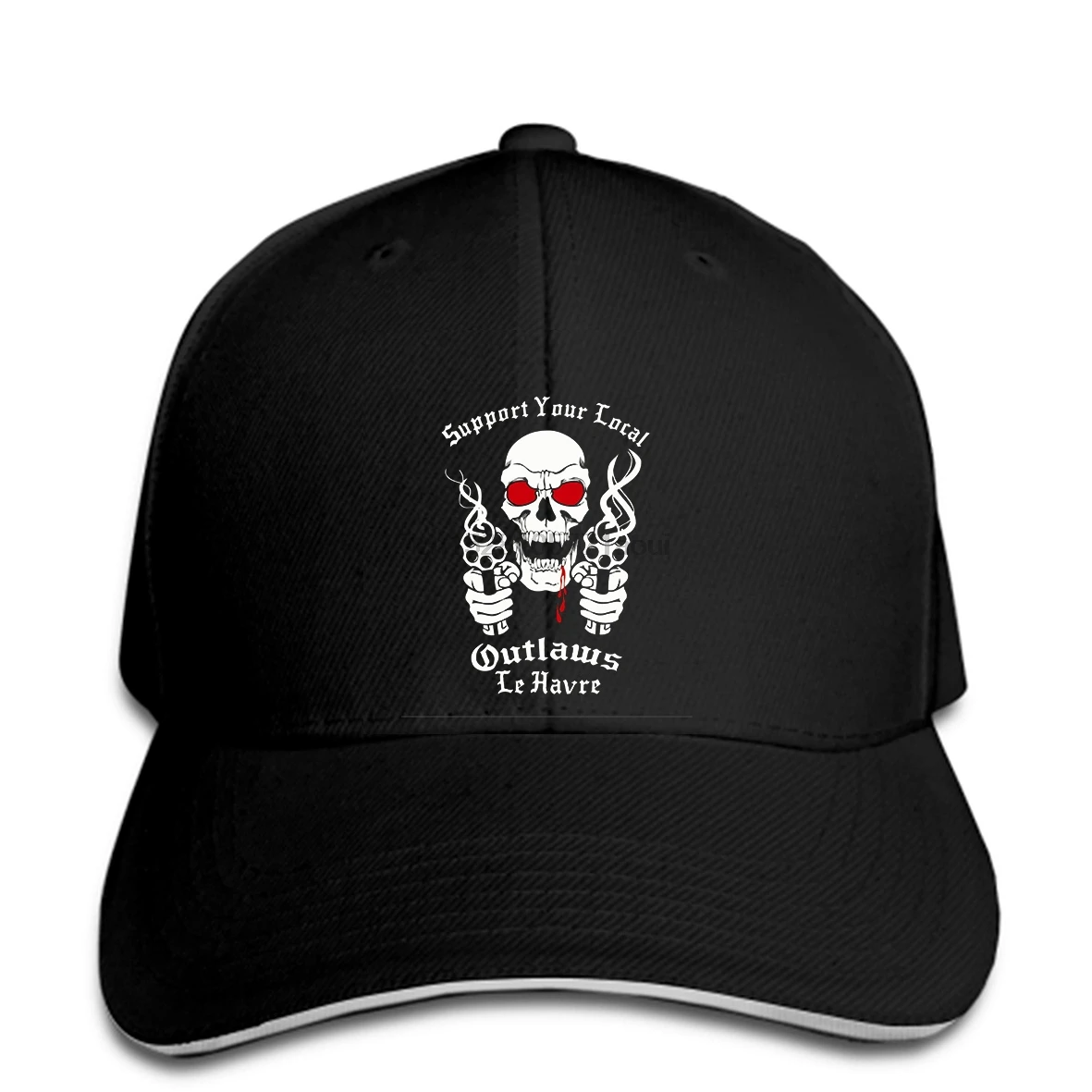Бейсбольная кепка с надписью «support Your Local Outlaw», байкерские бейсболки для мотоциклистов-Мужская черная шляпа с принтом