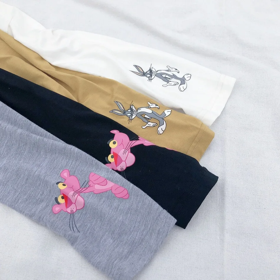 Summer Childrenswear Girls Modal Cartoon Printed Leggings Children Baby Ultra-Thin Leggings