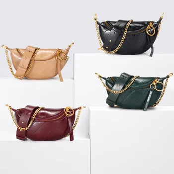 

New Style Messenger Bag Leather Shoulder Bag Waist Bag Women's Chest Bags Handbags Women Famous Brands