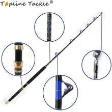 

Topline Big Game Rod 5'6" Pro Trolling 50-80lbs 80-130lbs Nylon Butt Boat Fishing Rod 5+1Roller Guide Sea Fishing Trolling Rods