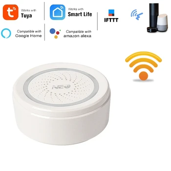 

AAY-WiFi Alarm Remote Control 100Db Loud Siren Work with Echo Alexa Google Home IFTTT for Home Hotel Office