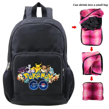 

Big Space Boys Anime Pokemon Backpack Pikachu Print Kids Bag Teenager Boys Girls School Bags Children Rucksack Book Bag