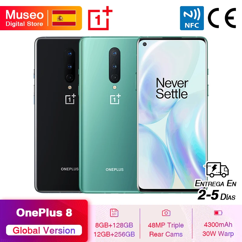 В наличии глобальная версия OnePlus 8 Snapdragon 865 5G смартфон 6 55 '➐ Гц