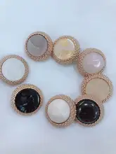 5pcs/lot Metal Combination Button DIY Sweater Coat Alloy Hand-sewn Button Color Decorative