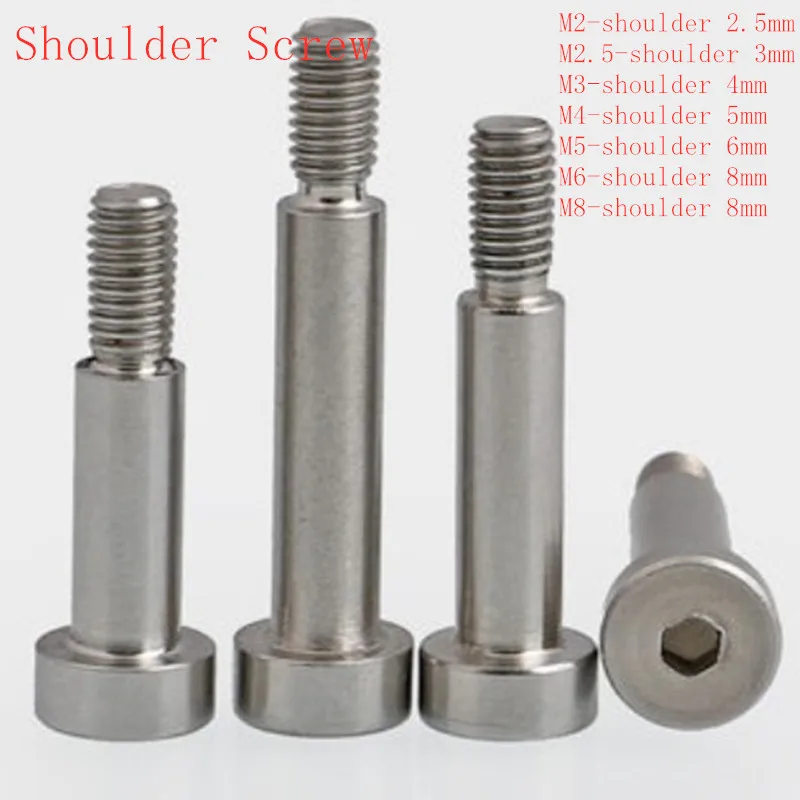 Precision Shoulder Screw Thread Size M6-1 FastenerParts 316 Stainless Steel Precision Shoulder Screw Thread Size M6-1 FastenerParts 316 Stainless Steel