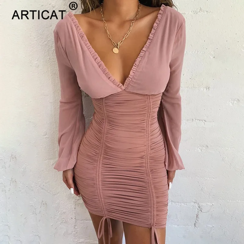 chiffon bodycon dress