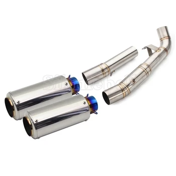 

2PCS Z1000 Exhaust Motorcycle Escape Pipe Full System For Kawasaki Z1000 Exhaust 2007 2008 2009 Exhaust Muffler Scooter Exhaust