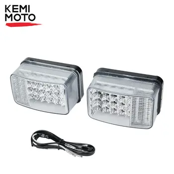 

KEMIMOTO ATV Tail Light Brake Light Kit Left Right Red/White for Yamaha YXR700 2008 SSV-5UG54-30