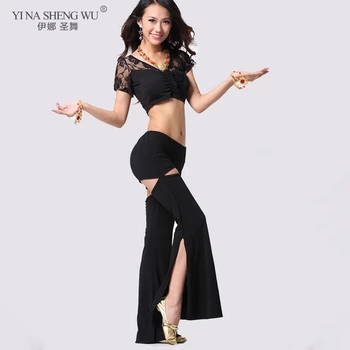 

Belly dance Costume Practice Flared Pants Women Tribal Bellydance Clothes Ladies Long Trousers Practice Clothes Dancewear Adult