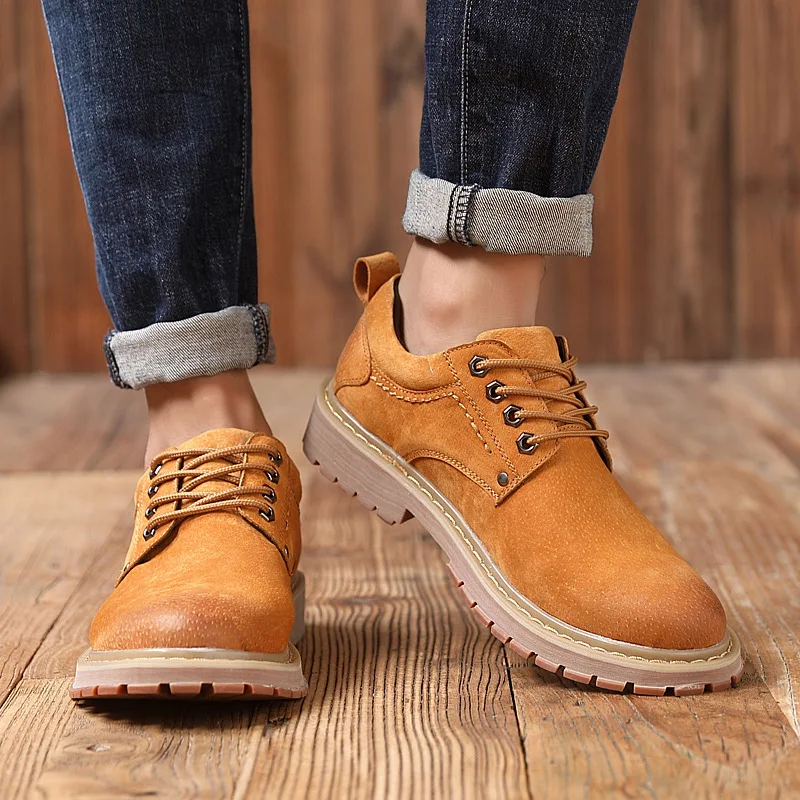 

Martin Shoes Men's Low Top Autumn 2018 New Style Trend British-Style Casual Leather Shoes Korean-style Versatile Men Work Shoes