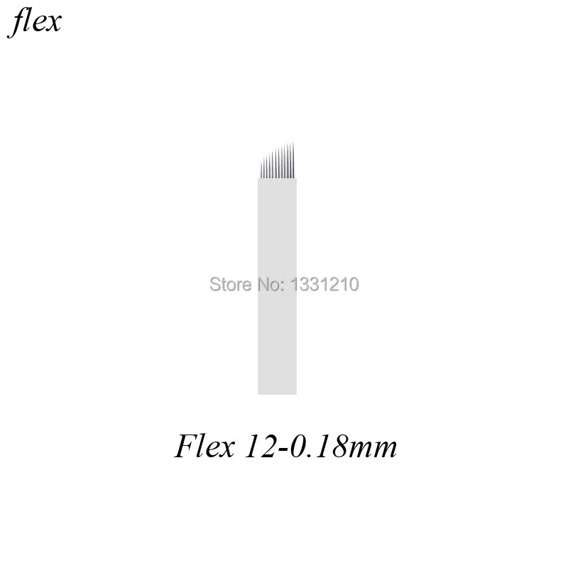 

12CF 0.18mm FLEXIBLE Microblading Needles Permanent Makeup Manual Eyebrow Blade For Eyebrow Manual Pen Microblading Pen