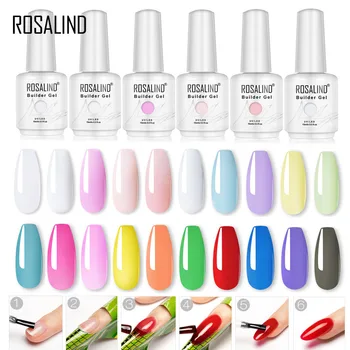 

ROSALIND Nail Poly Gel For Nail Gel Polish Hybrid Varnishes Builder Gel Semi Permanent UV LED Manicure Nail Art Extension