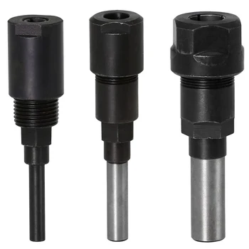 

Planer Head Collet Telescopic Engraving Machine Telescopic Rod 1/4 Inch 8mm 1/2 Inch Trimming Machine Woodworking Tool Holder