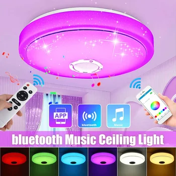 

Modern RGB LED Ceiling Lights Home lighting 36W 72W APP bluetooth Music Light Bedroom Lamps Smart Ceiling Lamp+Remote Control